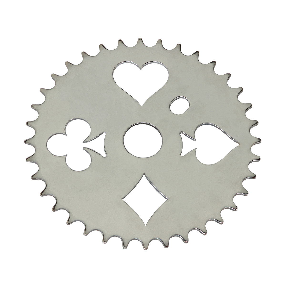 Lowrider Card Deck Steel Chainring 1/2 X 1/8 36t Chrome.